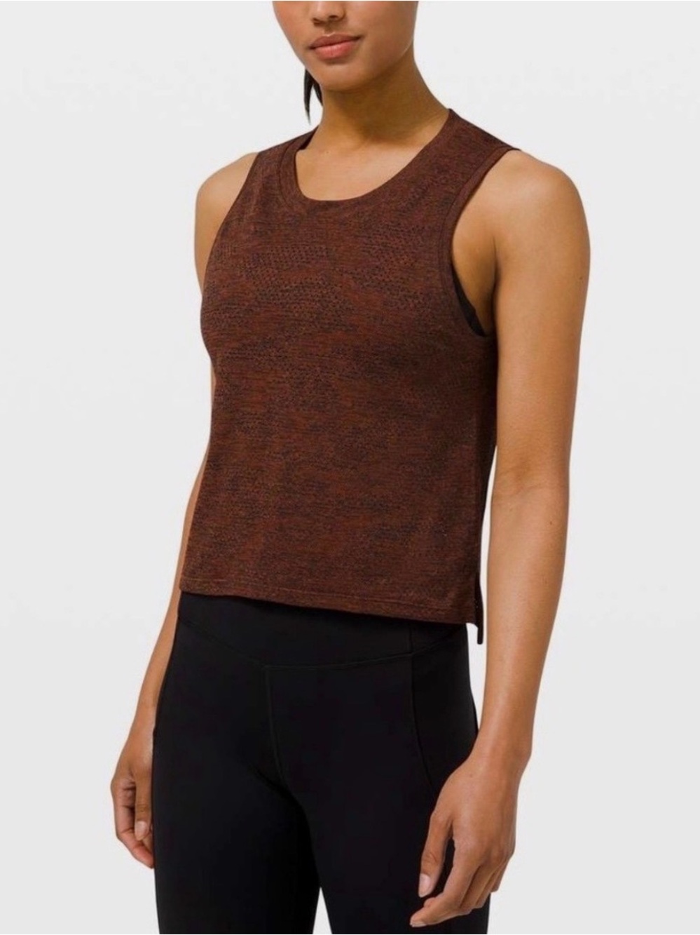 Lululemon Train to Be Tank *CamoDot Camo Dark Terracotta / Black Size 4